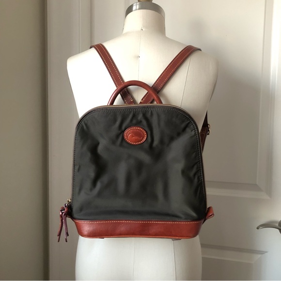 Dooney and Bourke Nylon Leather Backpack - Picture 2 of 16